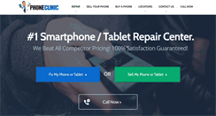 Desktop Screenshot of myphoneclinic.com