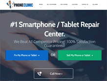 Tablet Screenshot of myphoneclinic.com